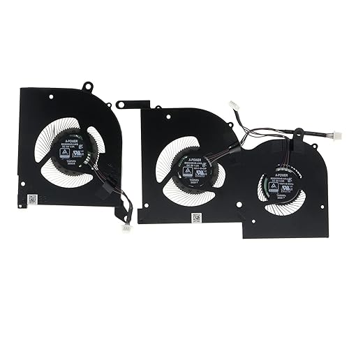 Replacement CPU+GPU Cooling Fan for MSI GS66 WS66 Stealth 10SD 10SE 10SF 10SFS 10SGS MS-16V1 BS5005HS-U4Q BS5005HS-U4J 16V1-G-CW 16V1-G-CCW