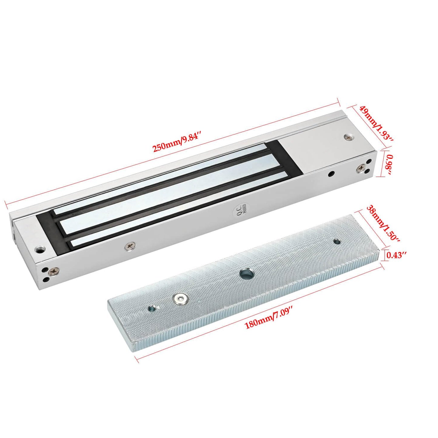 Smart Door Access Control System with 280KG 600lbs Magnetic Lock, WiFi & Tuya App Remote Unlock, Waterproof Keypad Reader (ID & IC Card), Power