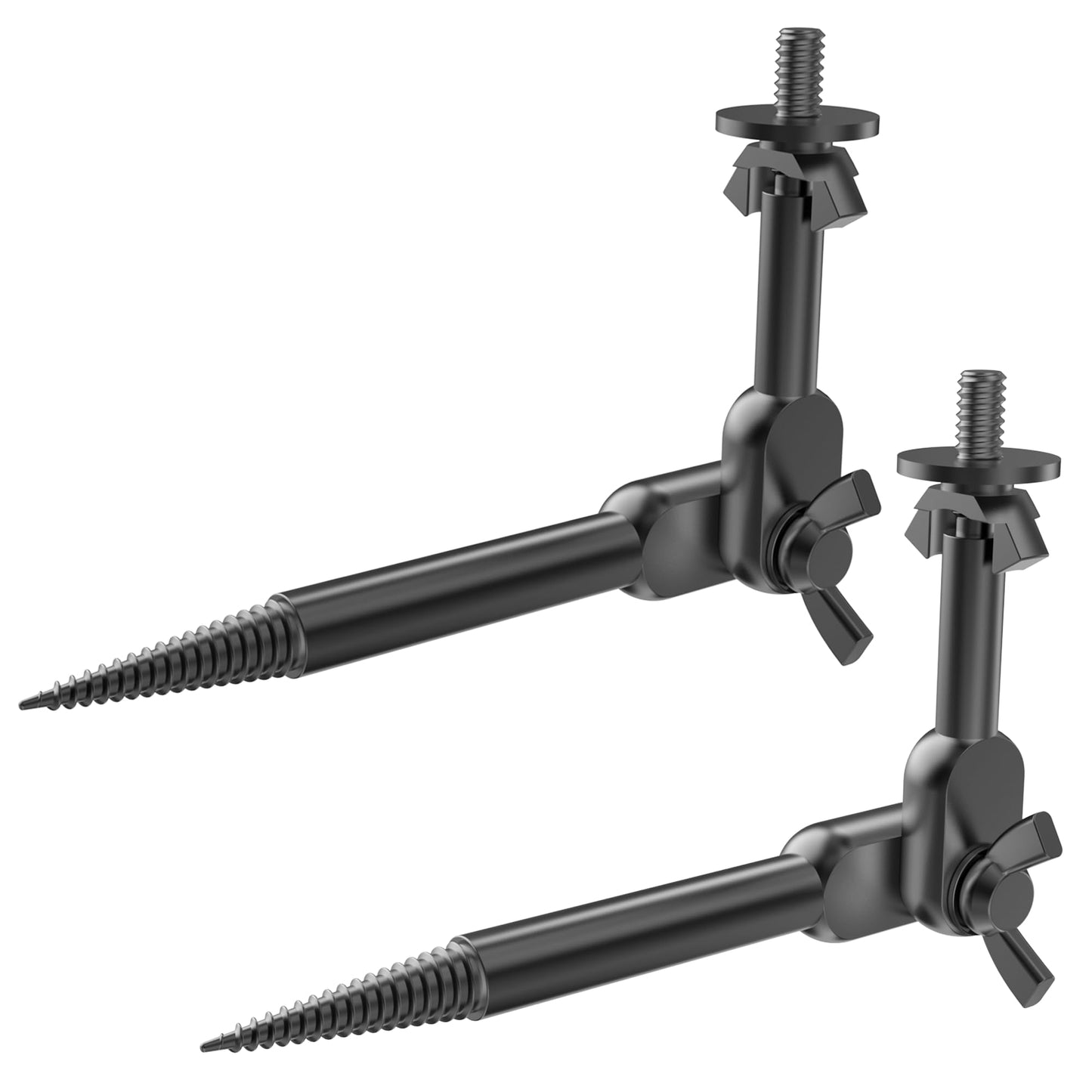 nuobake Trail Cam Mount, Game Cam Mount 2-Pack Tree Stand Holder Screw in with 1/4"-20 Thread, 360° Rotating Bracket, 4.4lbs Capacity Stealth Wildlife