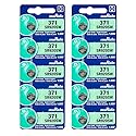 Murata 371 Battery SR920SW 1.55V Silver Oxide Watch Button Cell (10 Batteries)