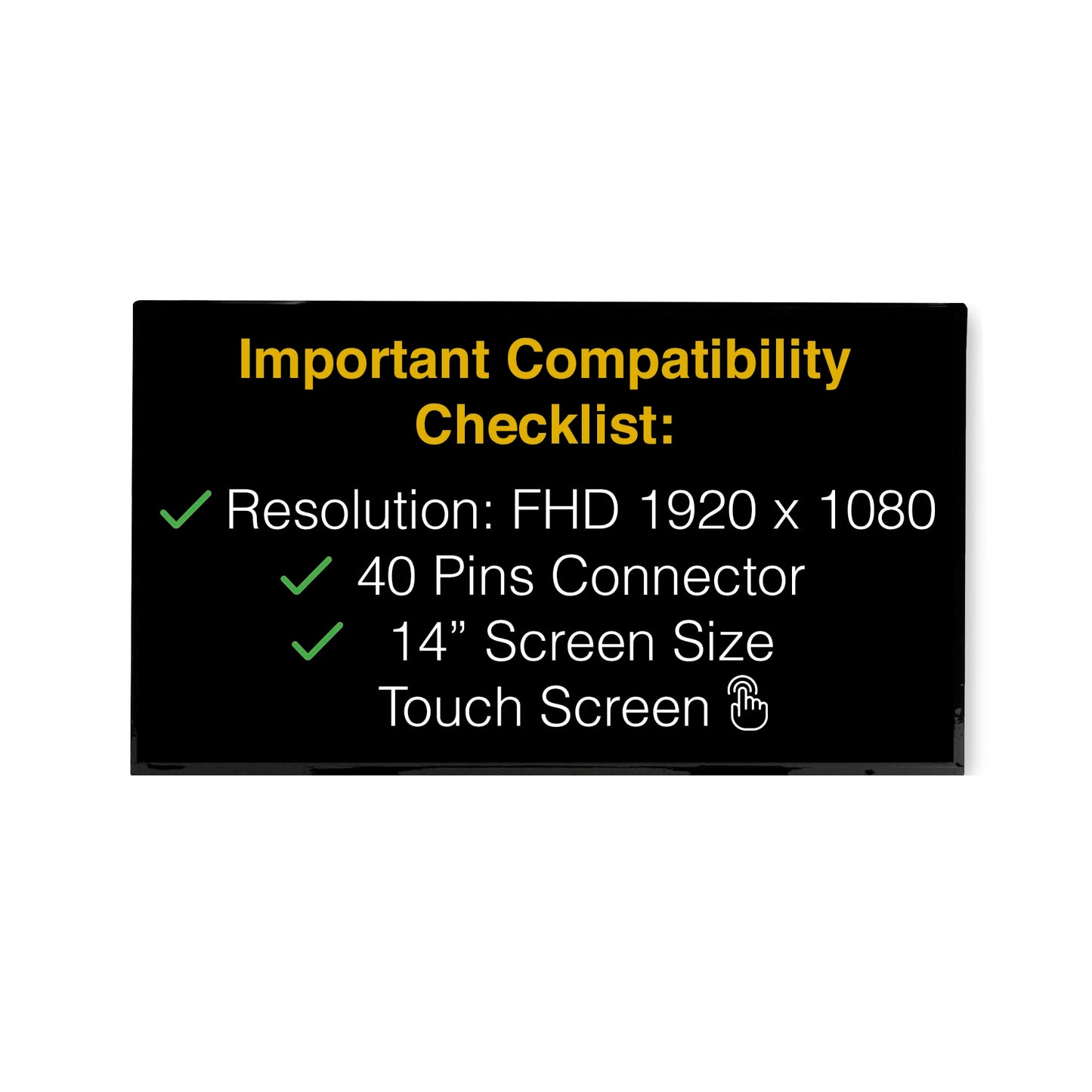 LCDBros Replacement Touch Screen for Dell Latitude 14 5400 40 Pins FHD 1920x1080 Matte LCD LED Display with Tools & Tape