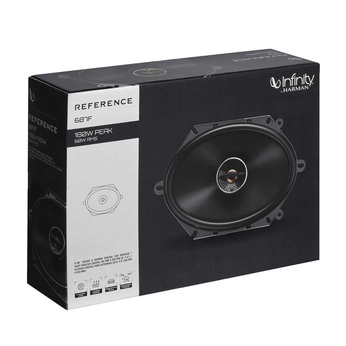 Infinity REF687F 6x8 Inch 2 Way Car Speakers - Pair
