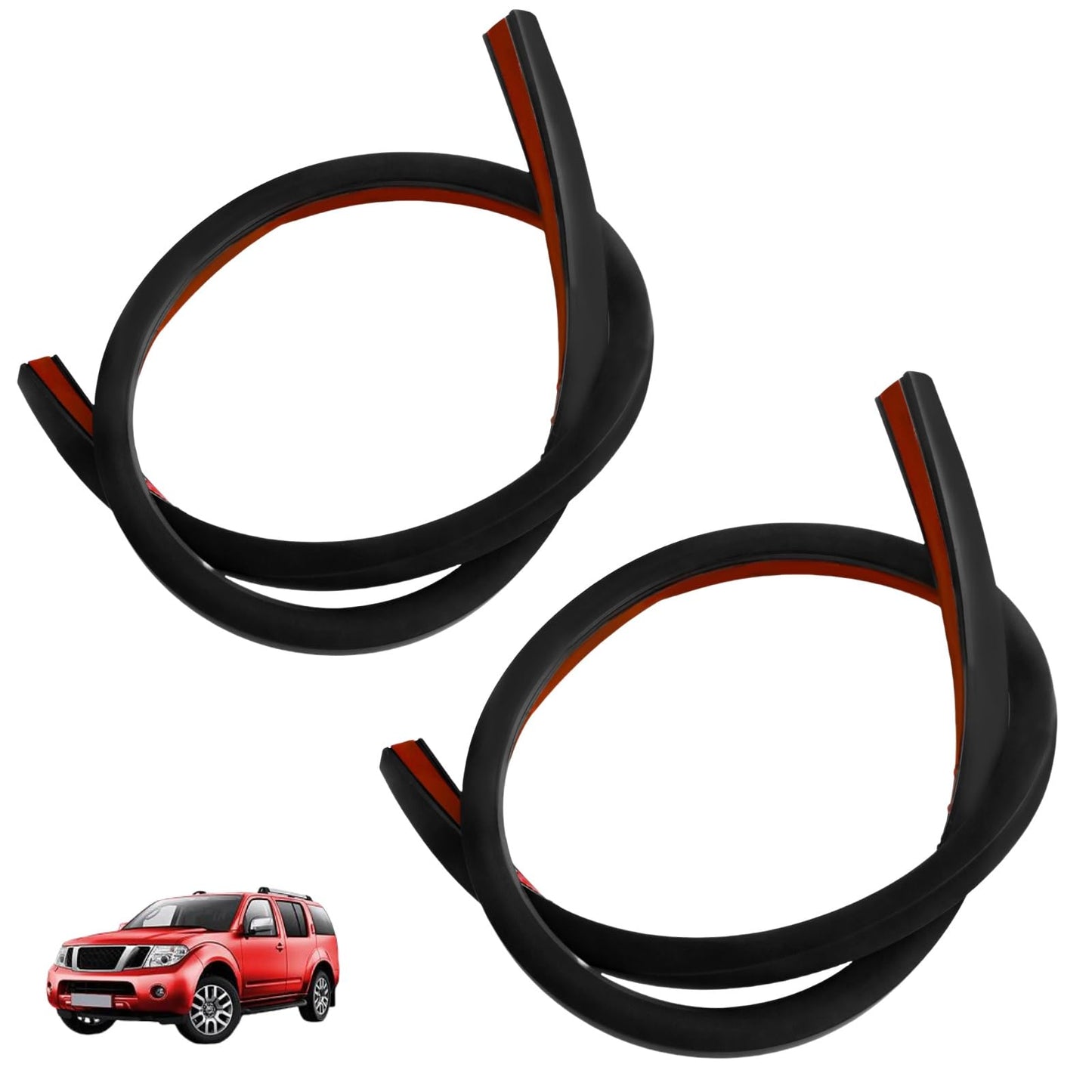 IWIWE Universal Car Wire Hider 3.28 Ft with Adhesive Backing for Hide Wires for Roof Rack Light Bar?Wires to Secure The Car Recorder(Black,2Pack,Total