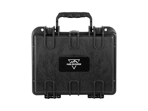 Monoprice Weatherproof/Shockproof Hard Case - IP67, Customizable Foam, 10" x 8" x 4", Black - Pure Outdoor Collection