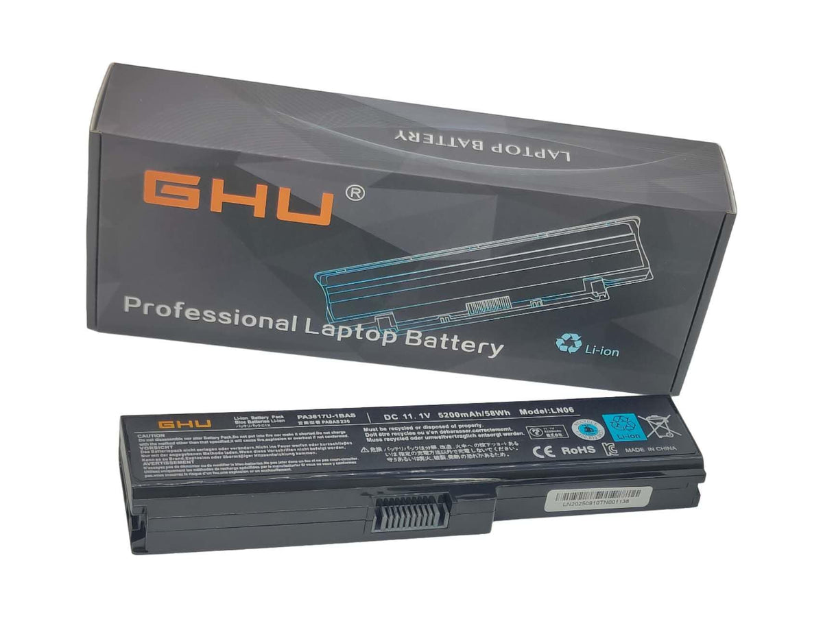 GHU PA3817U-1BRS Laptop Battery 58Wh Replacement for Toshiba Satellite L755 L675 L750 L700 P755 P750 C655 A655 A665, Compatible with PA3818U-1BRS