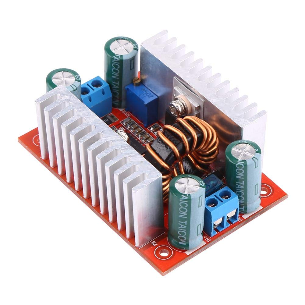 Boost Voltage Converter, 400W Step-up Converter Constant Current Power Supply Module DC 8.5V-50V 15A to DC 10V-60V 12A Boost Converter
