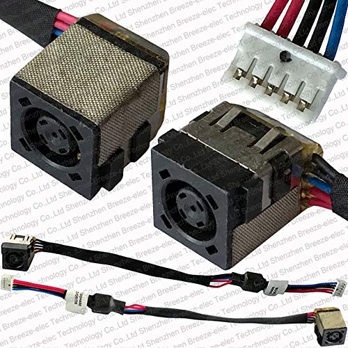 Breezetech Laptop Replacement DC Power Jack Socket Cable Harness Connector Wire Port Plug for Dell Latitude E5430 E5530 9KHJ3 QXW00 DC30100H100 171XT