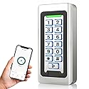 Wireless WiFi Access Control Keypad, Metal Stand-Alone Door Access Control System, EM Card Reader, Weatherproof, Backlight, TUYA Wireless Entry
