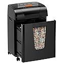 Suntiko Paper Shredder, 18-Sheet Cross Cut Level P-4, Shred Paper/Credit Card/CD, with Large Pull Out Bin?Insert Auto Jam Proof System Shredder