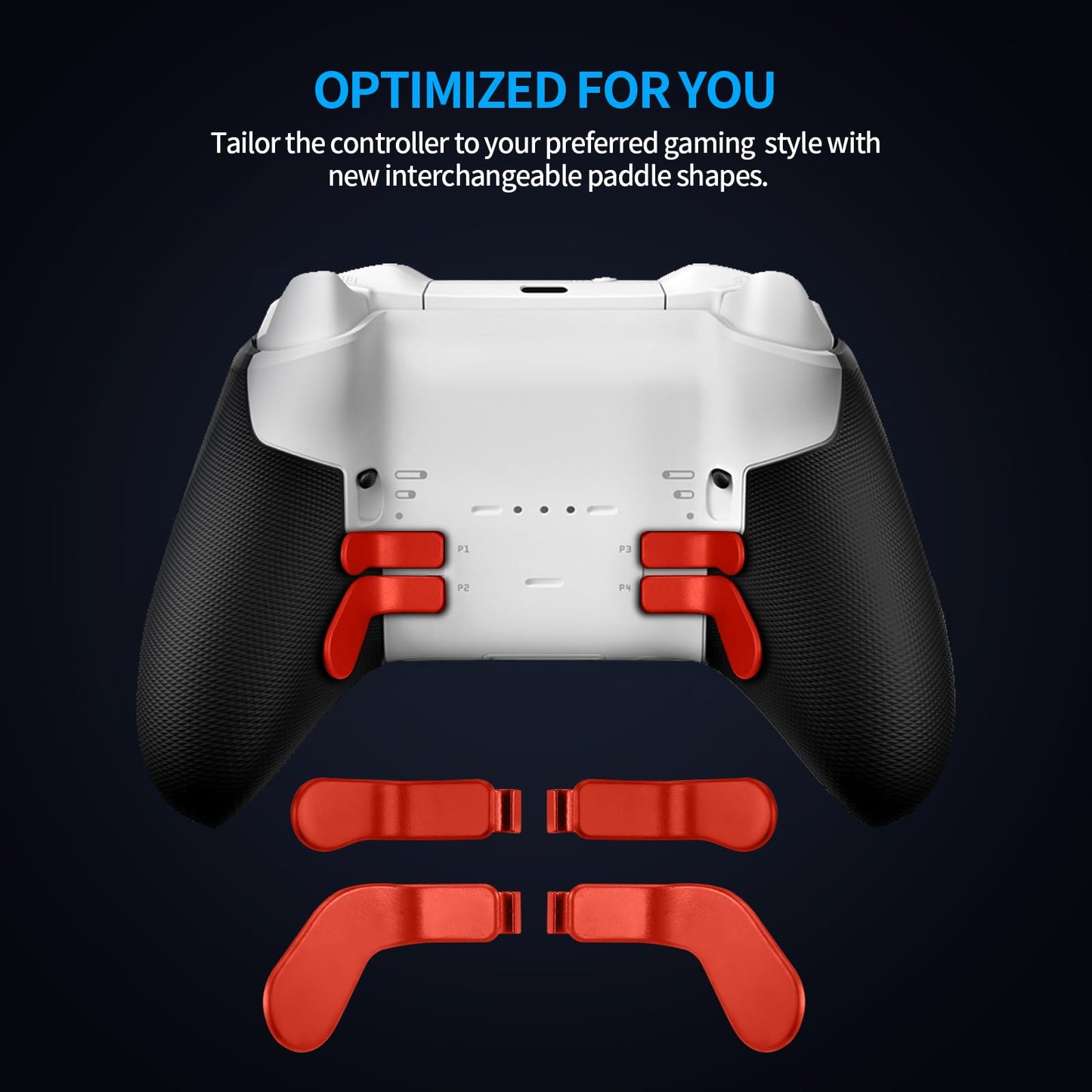Accessories for Xbox Elite Controller Series 2-13 in 1 Replacement Paddles Thumbsticks Analog Sticks Joystick Parts Repair Kit Component Set with 2