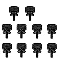 YATENG 10-pcs Anodized Aluminum Computer Case Thumbscrews (6-32 Thread) for Computer Cover / Power Supply / PCI Slots / Hard Drives DIY Personality
