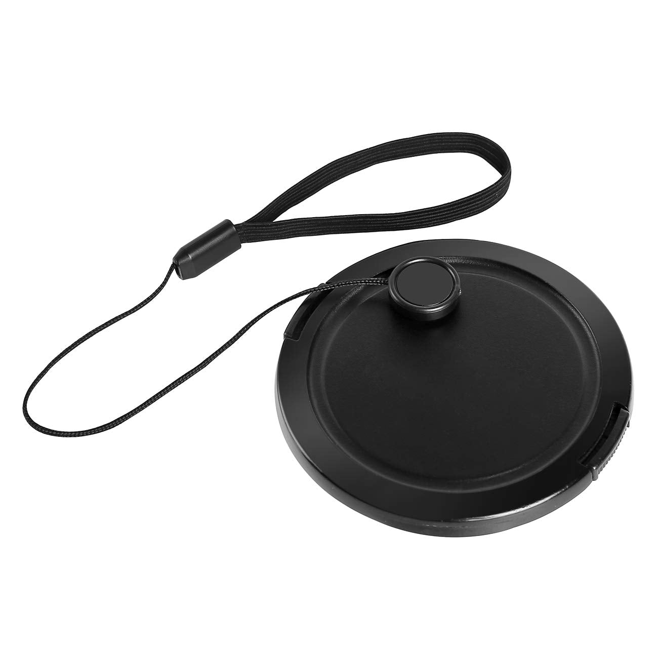 Camera Lens Cap Keeper Lens Cap Holder Prevent Lens Cap Lost for DSLR SLR Camera Canon/Nikon/Sony/Panasonic/Fujifilm Camera with Microfiber Cleaning