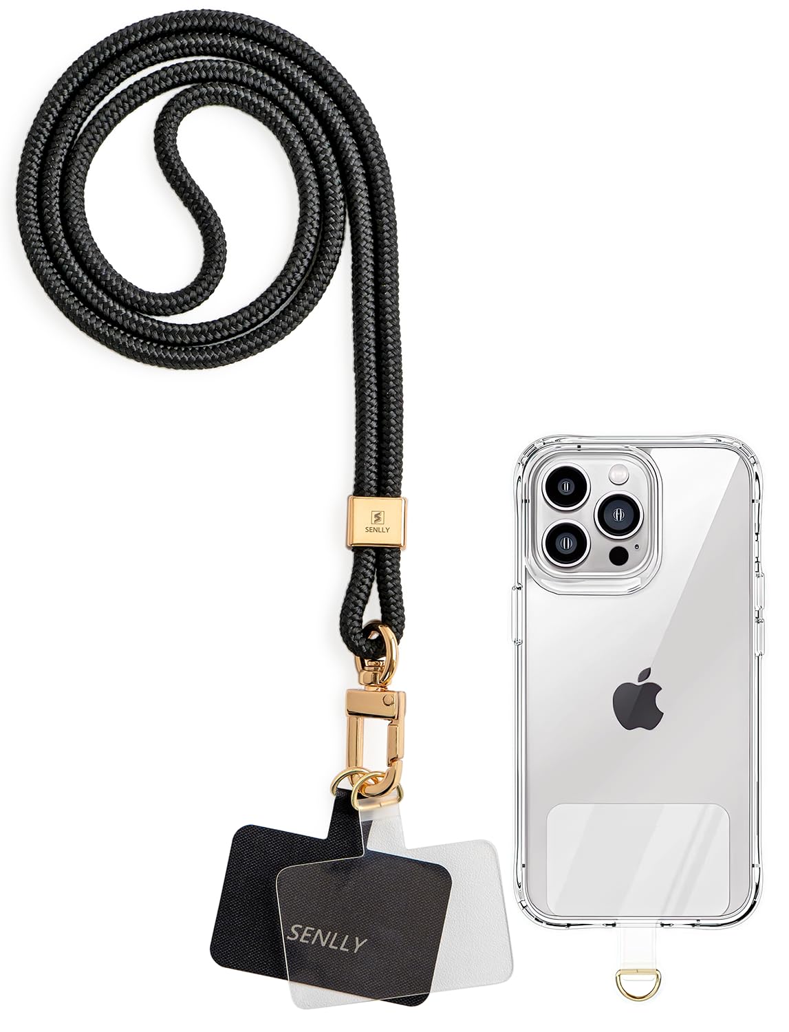 SENLLY Phone Lanyard with Ultra Thin Patch, Original Minimalist Design Neck Strap Compatible All Smartphone