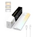 Under Cabinet Lighting Hardwired & Plug-in, 16 inch 3CCT Dimmable Linkable Under Counter Lights for Kitchen,with Power Cord and Linked Cord, CRI 97