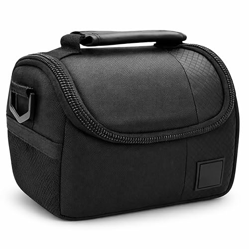 Small Padded Camera Bag with Shoulder Strap - Compact DSLR & Mirrorless Camera Carrying Case, Lightweight Protective Crossbody Case