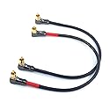 WJSTN-061 90 Degree Right Angle RCA Cable Male to Male Subwoofer Cable Digital Coaxial Audio Cable for Home Theater, Sound Bar, TV,and More? 2Pack