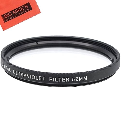 52mm UV Filter for Canon EOS M50 Mark II with 55-200mm, EF-S 24mm f/2.8, Fujifilm XT-200 with 15-45mm, XF35mm F1.4 R, Nikon Z5 with 24-50mm, NIKKOR Z