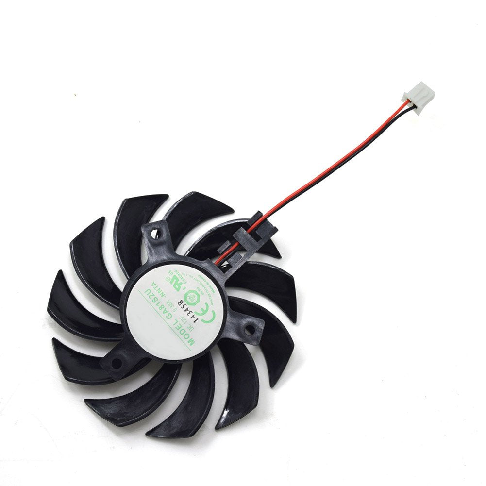 Graphics Fan for GT430 GT440 GT630 75MM GA81S2U -NNTB DC 12V 0.38A 2Pin Cooling Fan