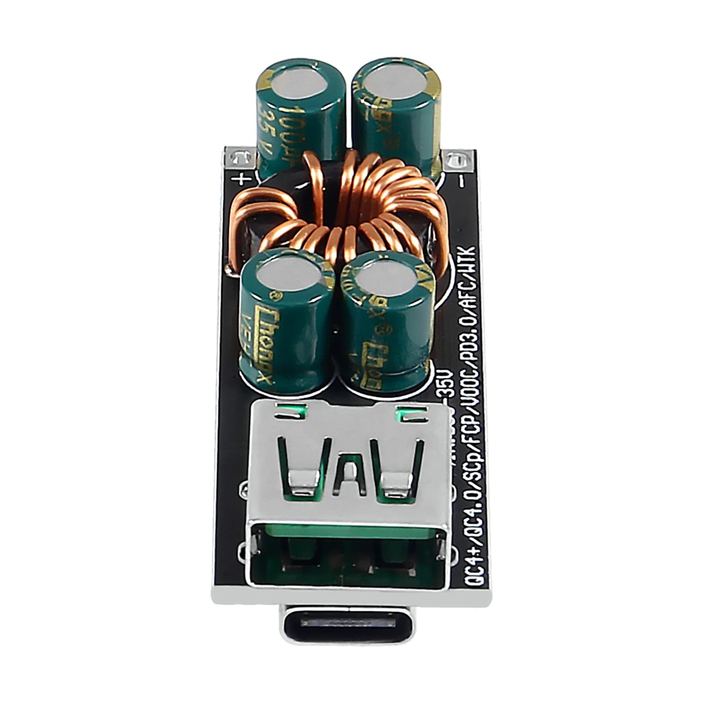 DWEII 3PCS 60W 6-35V DC to USB Type C PD 3.0 QC4.0 + & Type A QC3.0 DC Fast Charge 12V 24V Step-Down Power Module USB Type-C Mobile Phone Quick…