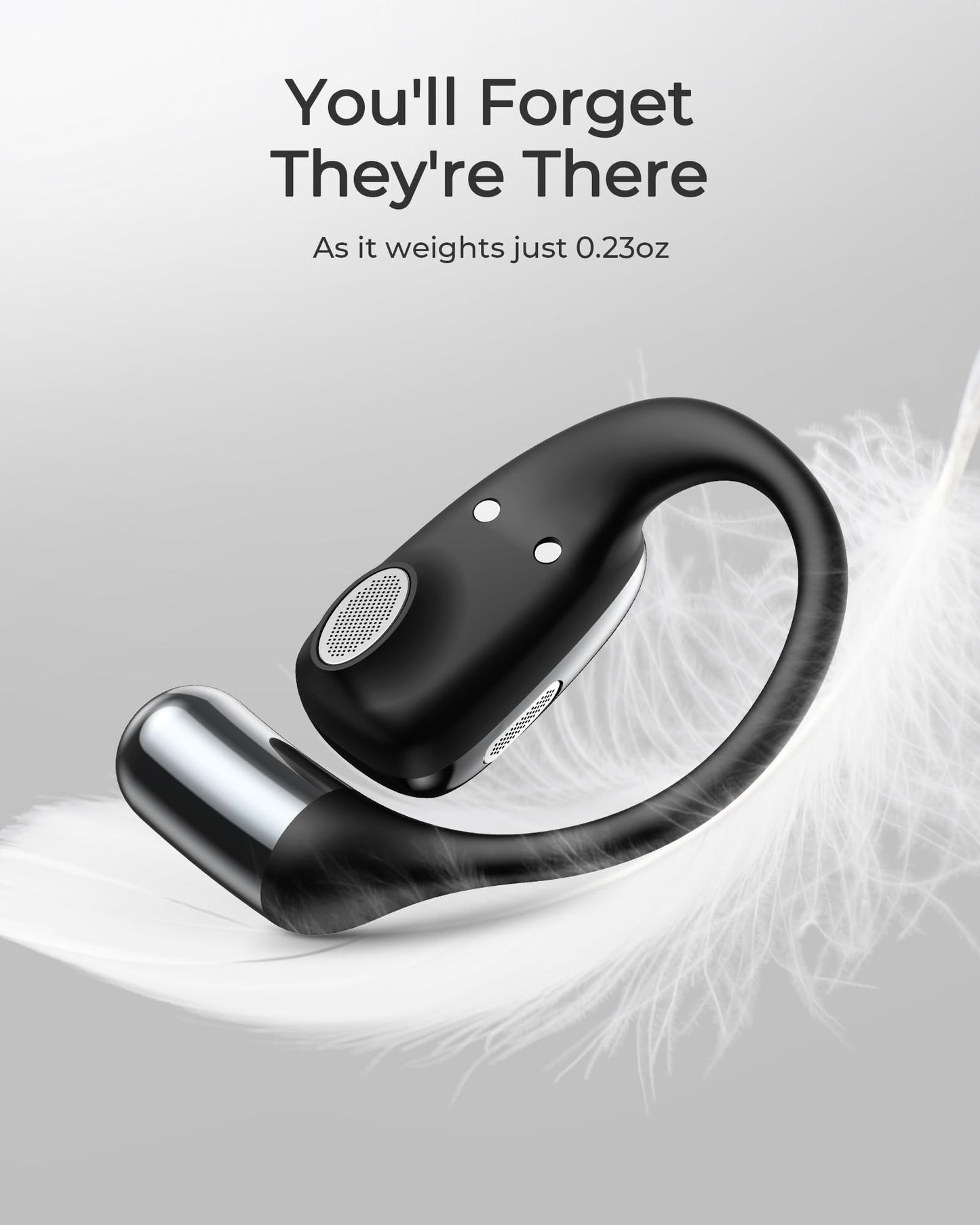 Lytmi CozyFit Open Ear Headphones, 0.23oz Ultra-Light Comfortable Wireless Earbuds, 0.6mm Thinnest Earhooks, Bluetooth 5.4, Clear Audio, 30 HRS…