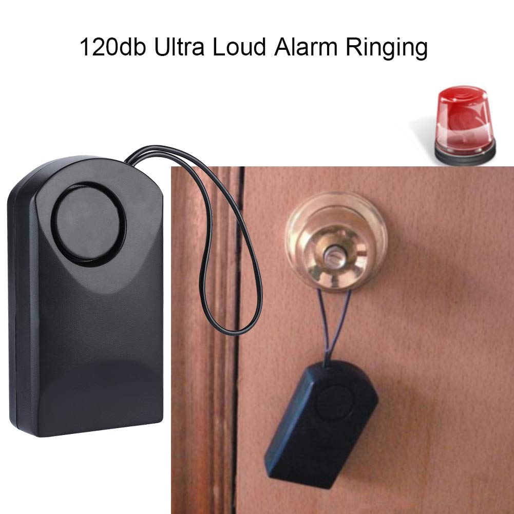 Security Alarm, 120db Touch Sensor Security Alarm, Adopts ABS Material Portable Burglar Alarm, Hang It Easily for Home Hotel