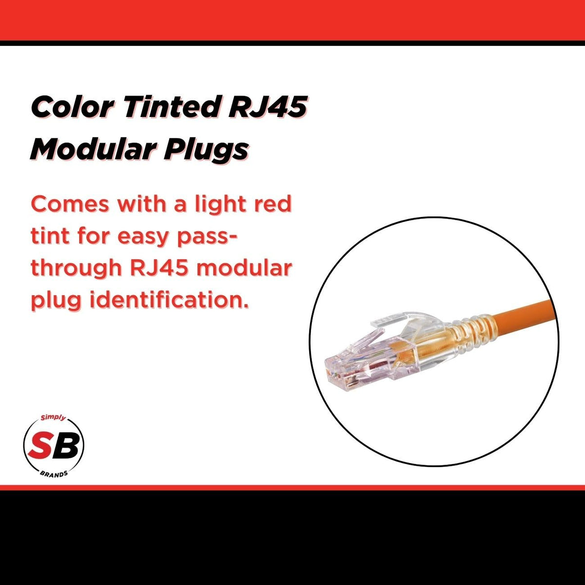 Simply45 Unshielded Pass-Through RJ45 Modular Plug