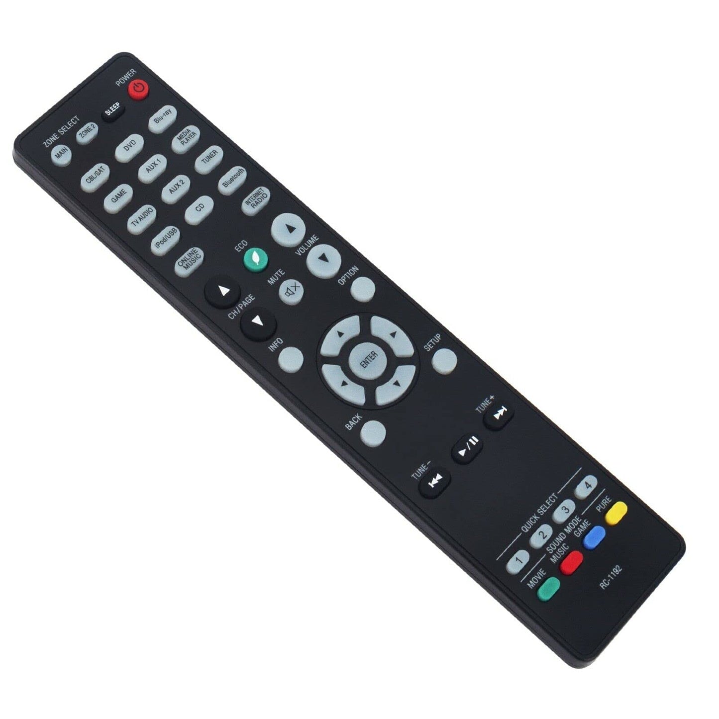 NTQinParts Replacement Remote Control Controller for Denon AVR-X3800H 9.4 Channel 8K Home Theater Receiver