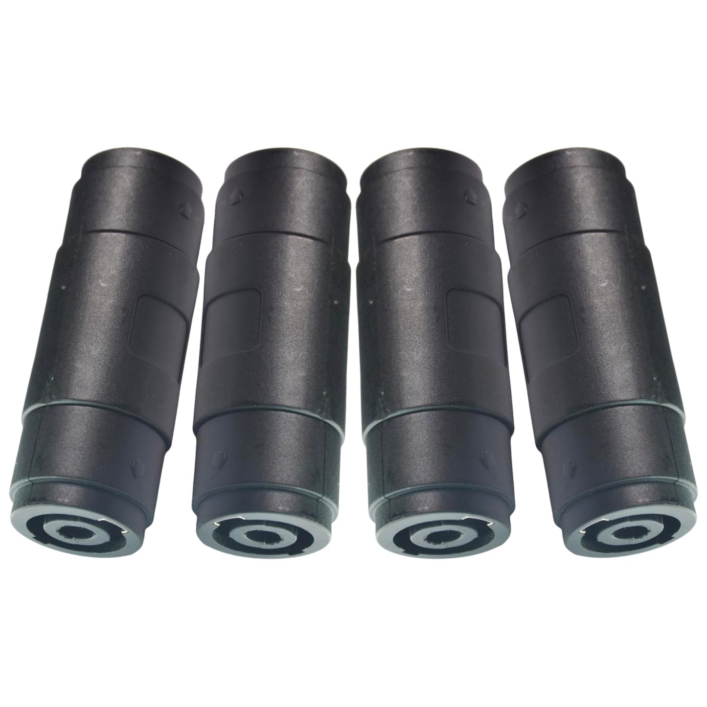 CESS 4Pin Speaker/Amp Speakon Female to Female Plug Jack Straight Coupler Cable Connector (4 Pack)