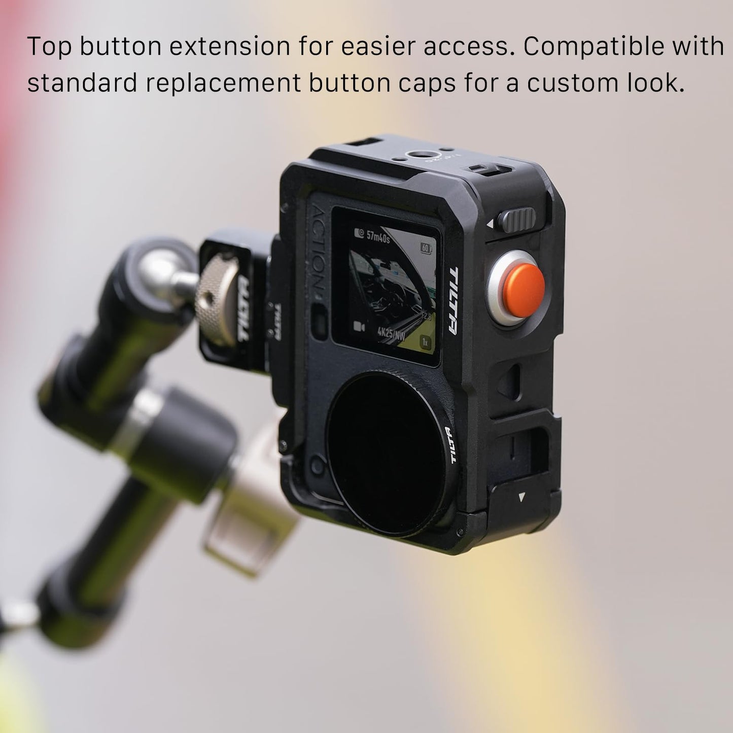 Tilta Camera Cage Base Kit Compatible with DJI Osmo Action 6 | Magnetic Quick Release Baseplate Included | 1/4"-20 Thread with Locating Points | Cold