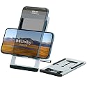 Cell Phone Stand Foldable Aluminum Adjustable Phone Holder for Desk Portable Travel Holder Office Desk Accessories Compatible with iPhone 16 15 14 13