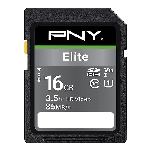 PNY Elite SDHC Card 16GB Class 10 UHS-I U1 100MB/s