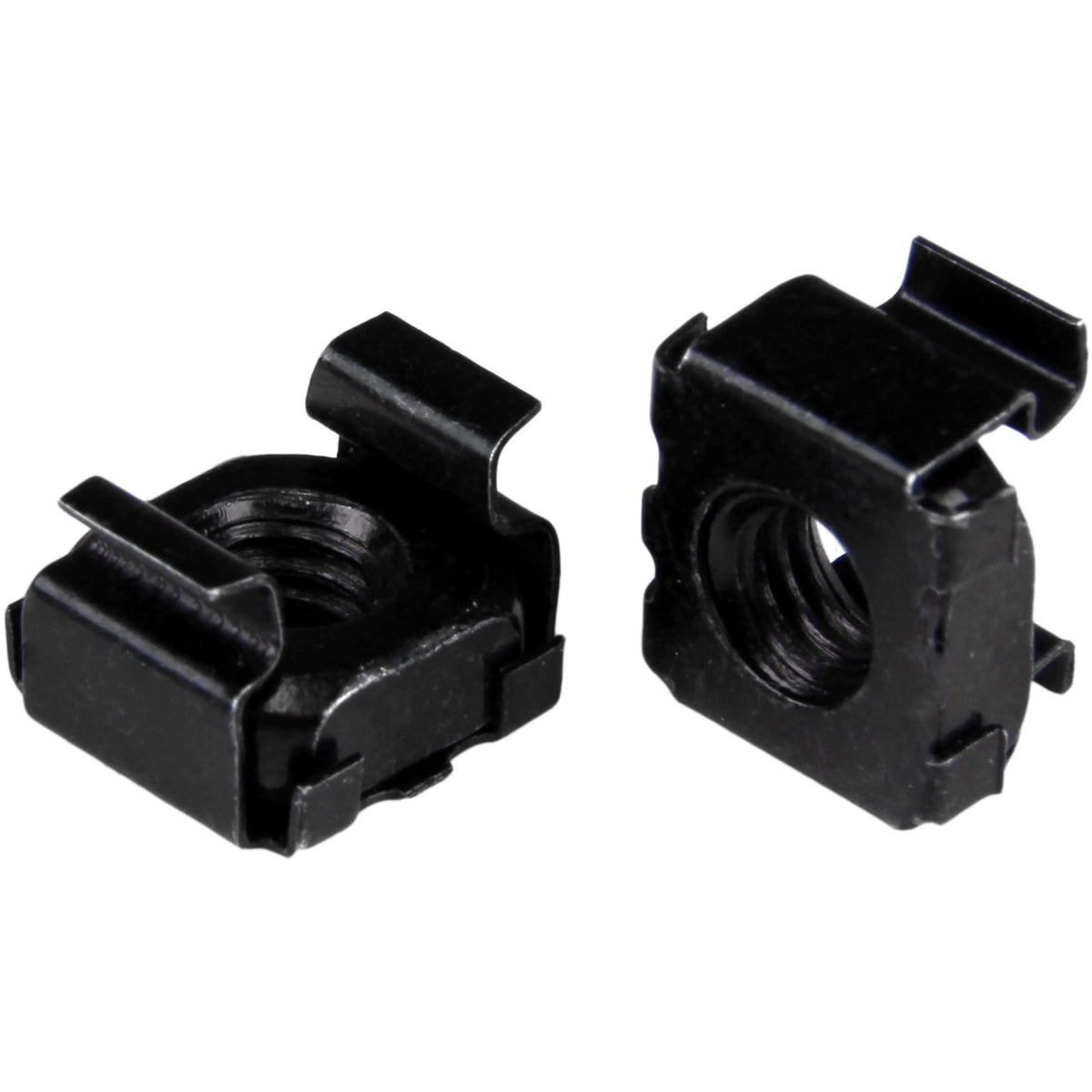 StarTech 50-Pack M5 Square Hole Cage Nuts & Tool, Black Steel, 19in, TAA