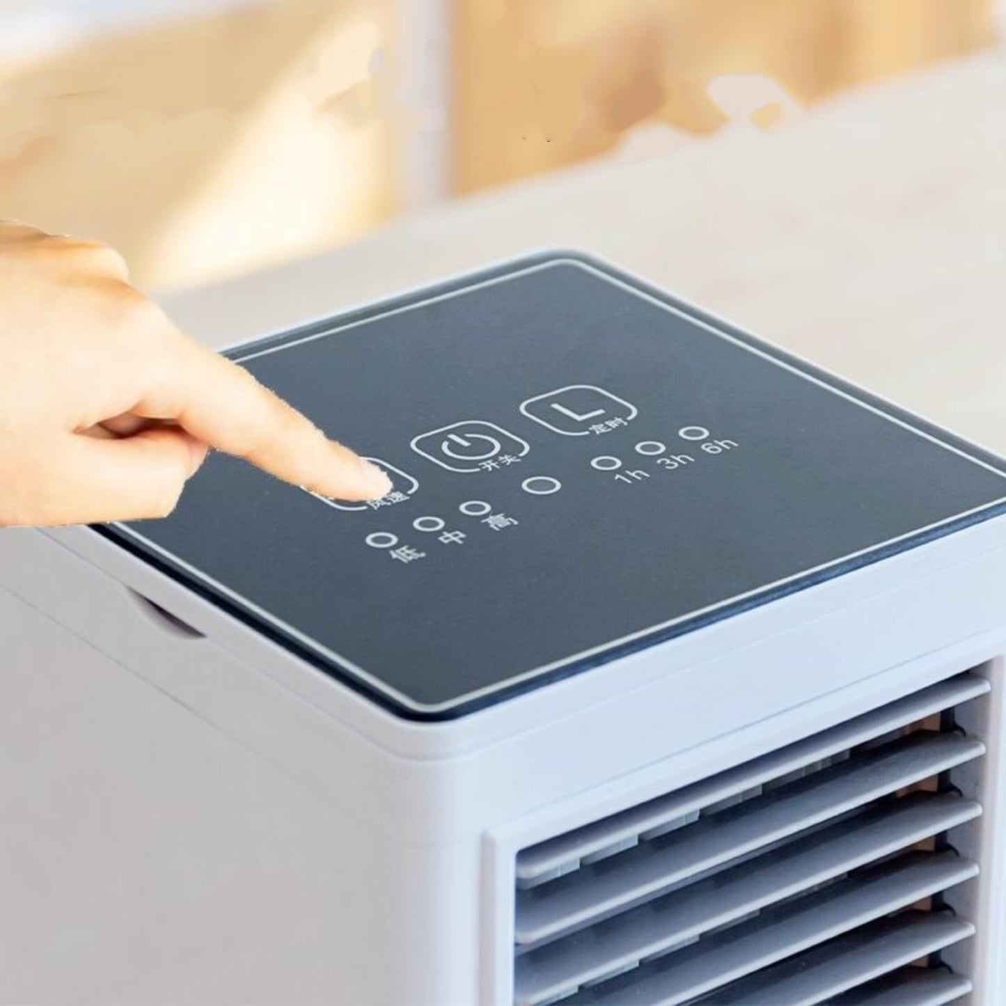 BRACTONICS Personal Air Cooler Fan, Portable Evaporative Cooling Fan with 3 Speeds, Quiet Mini Air Conditioner for Desk