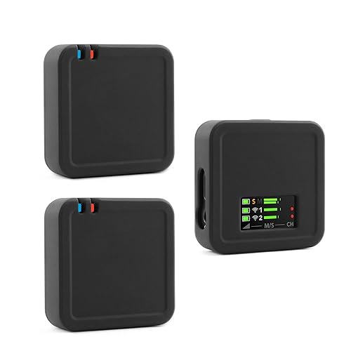 JCMOYUTY Case for RODE Wireless Pro Lav Mic Silicone Protective Cover (3PCS Black)