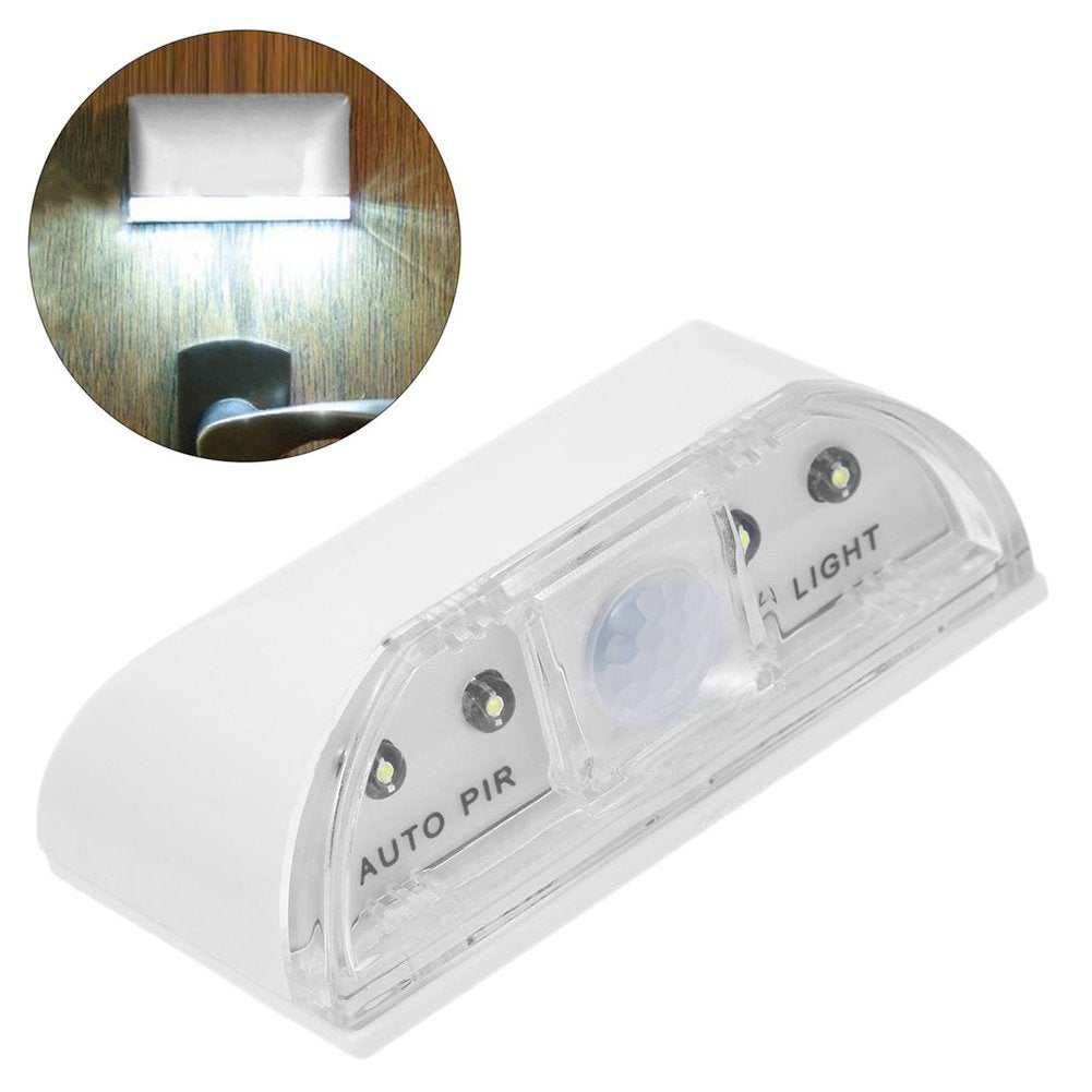 shakeball, Keyhole Light Lamp PIR Infrared Wireless Auto Sensor Motion Detector Door Keyhole with 4 LED Light Lamp Stick-on Anywhere Tap Lights LED
