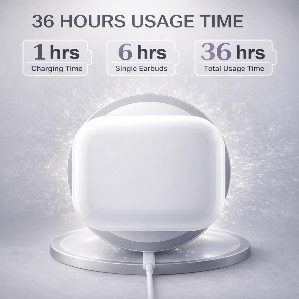 Wireless Earbuds (2nd Gen), Active Noise Cancellation, Bluetooth 5.3, High-Fidelity Sound, IPX7 Waterproof, 40-Hour Playtime, Wireless in-Ear Ear Buds