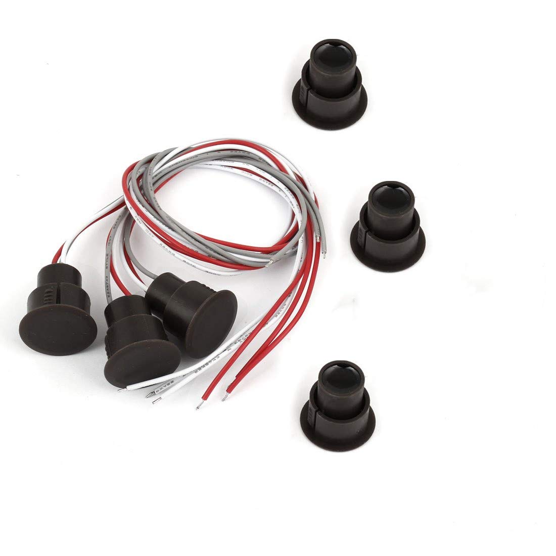 bnafes RC-36 Magnetic Door Swith NC+NO Recessed Security Window Door Contact Sensor Alarm Magnetic Reed Switch 3 Sets