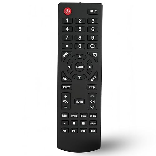 Replacement Remote Control Fit for NS-LTDVD26-09 NS-LTDVD32-09 NS-LDVD19Q-10A NS-LDVD26Q-10A NS-LDVD32Q-10A NS-LTDVD19-09 NS-19LD120A13 for Insignia