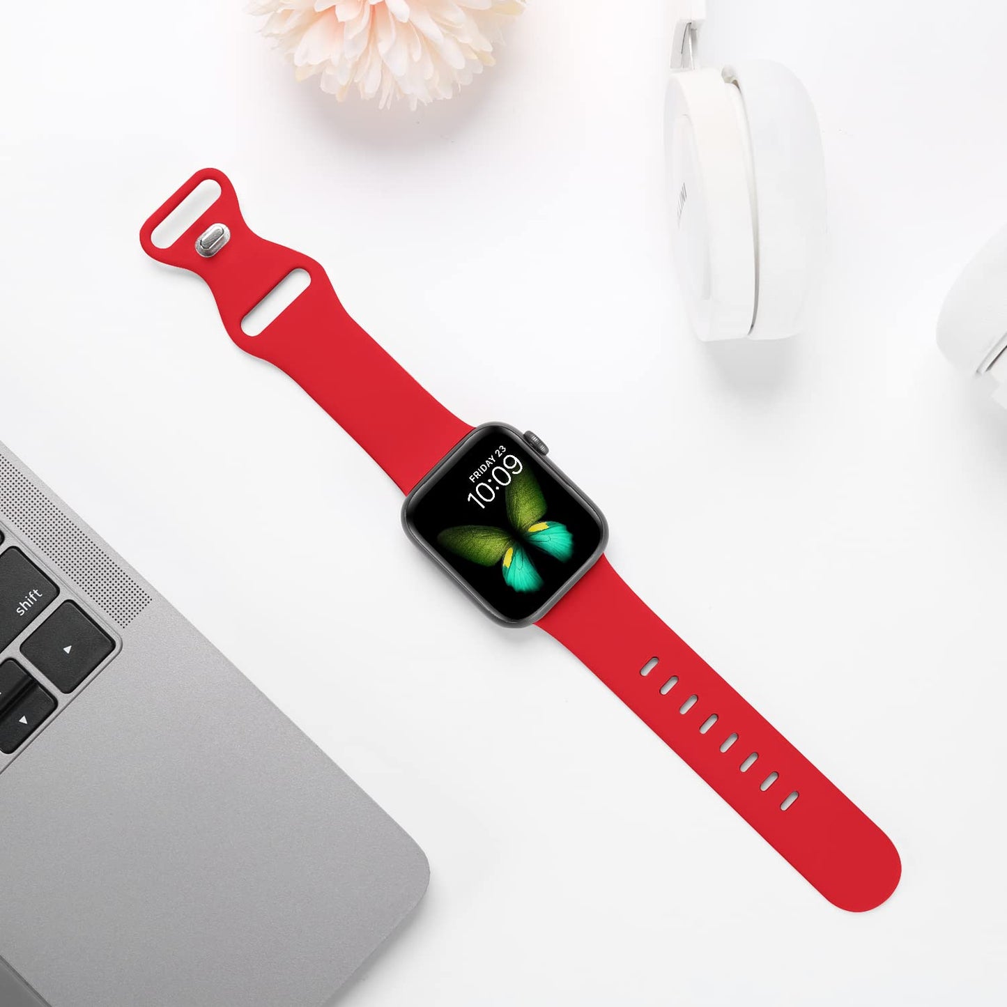 Tighesen Sport Bands Compatible with Apple Watch Ultra 3/2/1 49mm, Series 11/10 46/42mm, 9/8/7 45/41mm, SE 6/5/4 44/40mm, 3/2/1 42/38mm S/M M/L