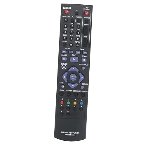 AKB73215304 Replacement Remote Control fit for LG Bluray Disc Player BD630 BD640 BD651DN BD651N BD640C