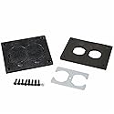 Legrand Wiremold 828PR-BLK OmniBox/Modulink Rectangular Plastic Duplex Cover Plate, Black (1 Pack)