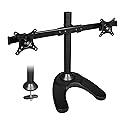 SIIG Accessory CE-MT1712-S2 Side-by-Side Dual Monitor Desk Stand 13inch to 27inch Retail,Black