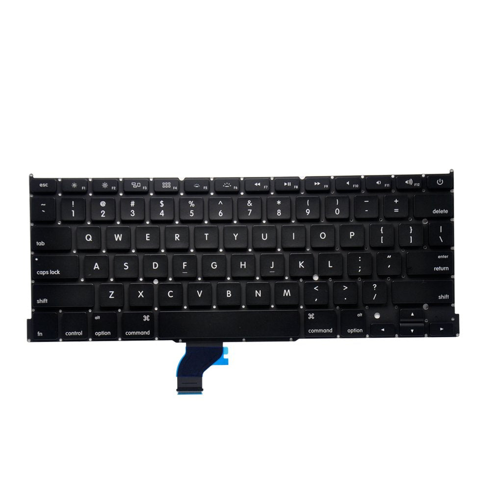 Padarsey Replacement Keyboard Without Backlit and Frame Compatible for MacBook Pro A1502 13" 2013-2015 Retina Series Black US Layout, Compatible