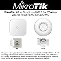 Mikrotik Cap ac RBcAPGi-5acD2nD-US Dual-Band Wireless Access Point 2.4 / 5GHz 802.11ac with Two Gigabit Ethernet Ports