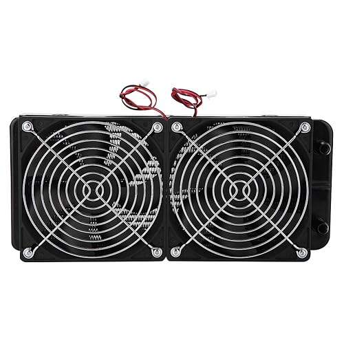 240MM Water Cooling Radiator for CPU - High Performance 18 Tube Aluminum Heat Sink with Dual Fan - Compatible with PC Liquid Cooling System