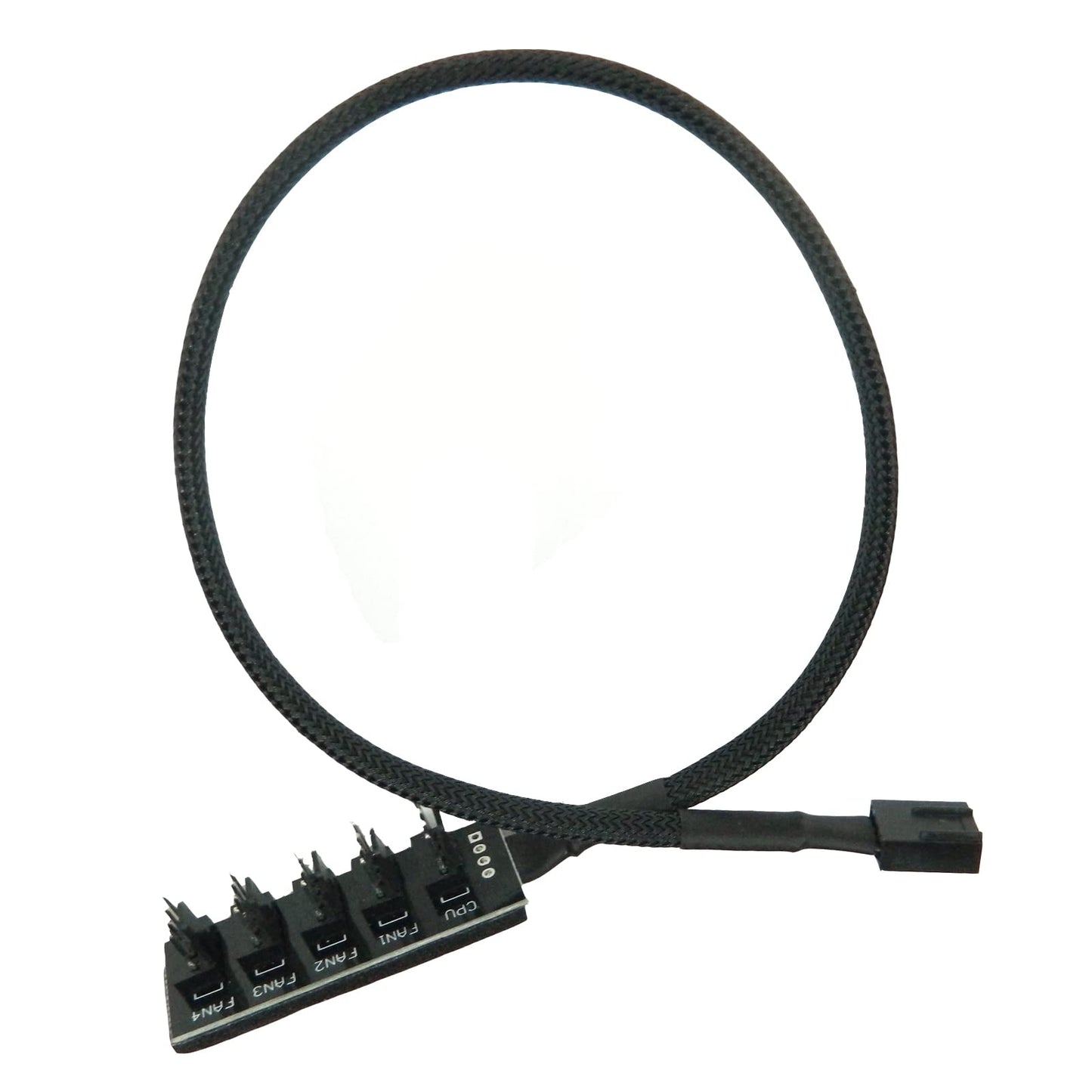 2PCS PWM Fan Hub Splitter 4-Pin/3-Pin pc 5 Way Splitter, FBHDZVV Cooling Fans Power Cable 1 to 5 Way PC Case Internal Motherboard Extension Cable