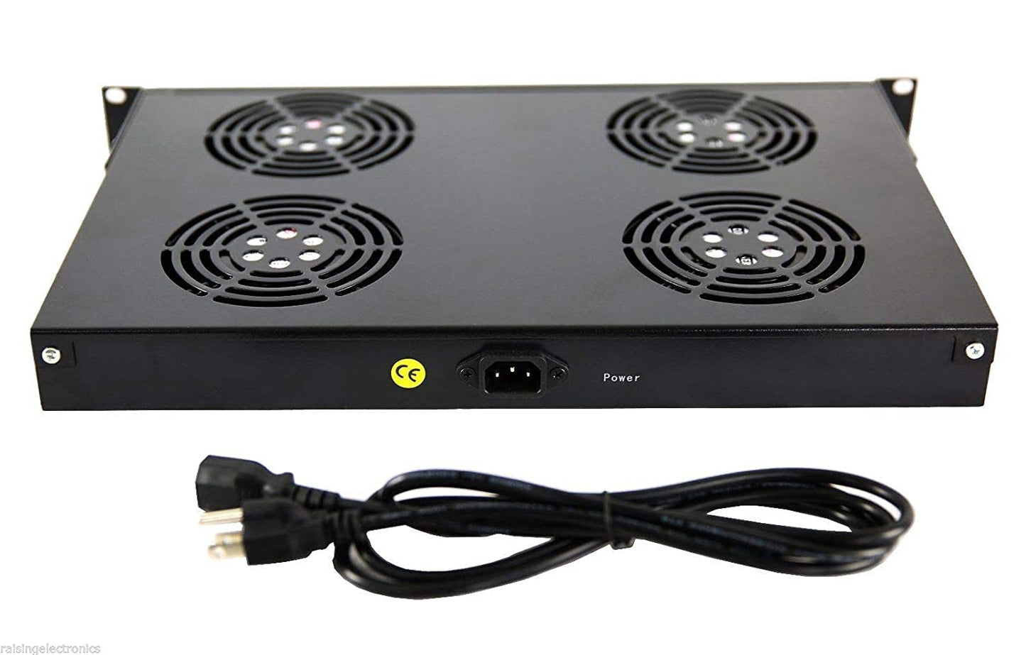 RAISING ELECTRONICS Rack Mount Digital Server Fan Cooling System with 4 Fans 1U
