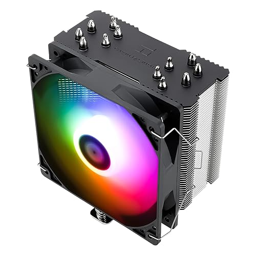 Thermalrlght Burst Assassin 120 ARGB CPU Cooler, 120mm PWM Quiet Fan ARGB CPU Air Cooler with 1550RPM Speed, for Intel 1700/1150/1151/1200
