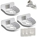 SamIdea 3-Pack L Security Dome Camera Mount Bracket,for Security Cameras, Baby Monitors & Speakers,Wyze Cam Pan - Universal Adhesive, No Drilling