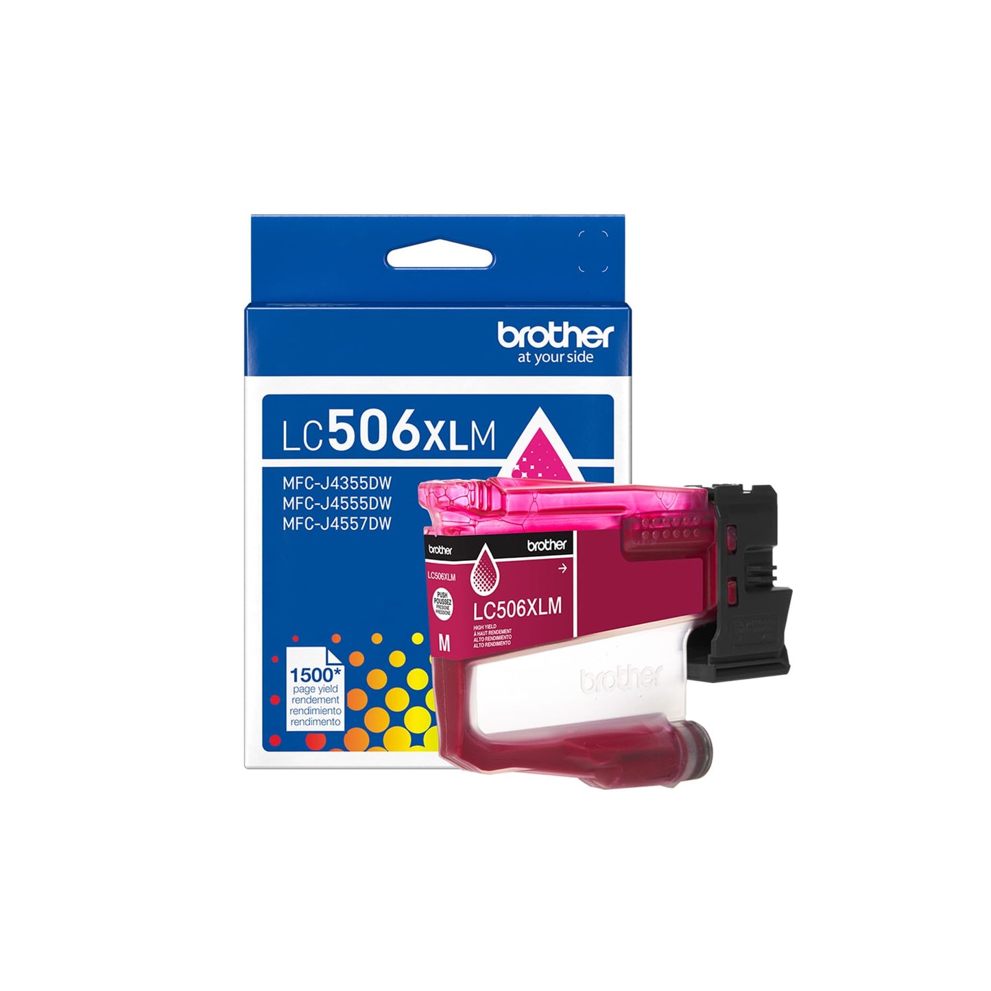 Brother Genuine LC506XLM High Yield Magenta Ink Cartridge (for use INKvestment 4355, 4555, and 4557 Printers)